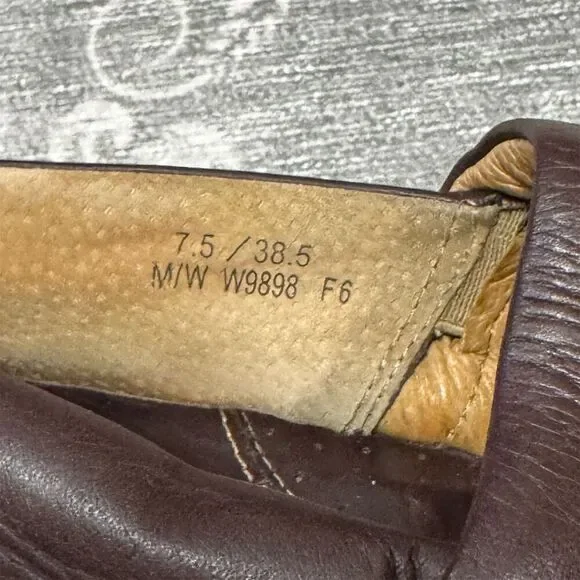 Born Women's Brown Slip-On Wedge Shoes Size 7.5 Casual Comfort - Picture 4 of 7